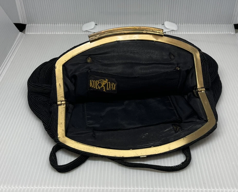 Clutch feminina vintage Kor Day com trava de latão por volta de: 1940-1950 - Imagem 4 de 4