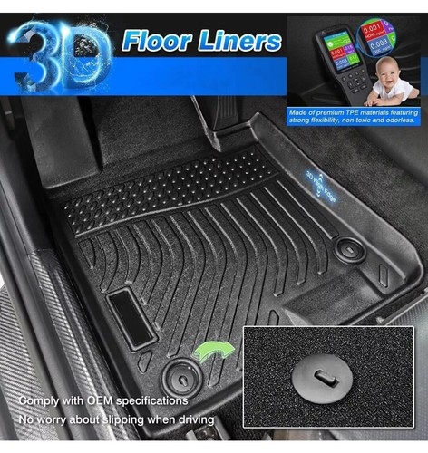 3D Los tapetes de piso de TPE son compatibles con el Ford C-Max Escape 2013-2019 - Picture 2 of 3