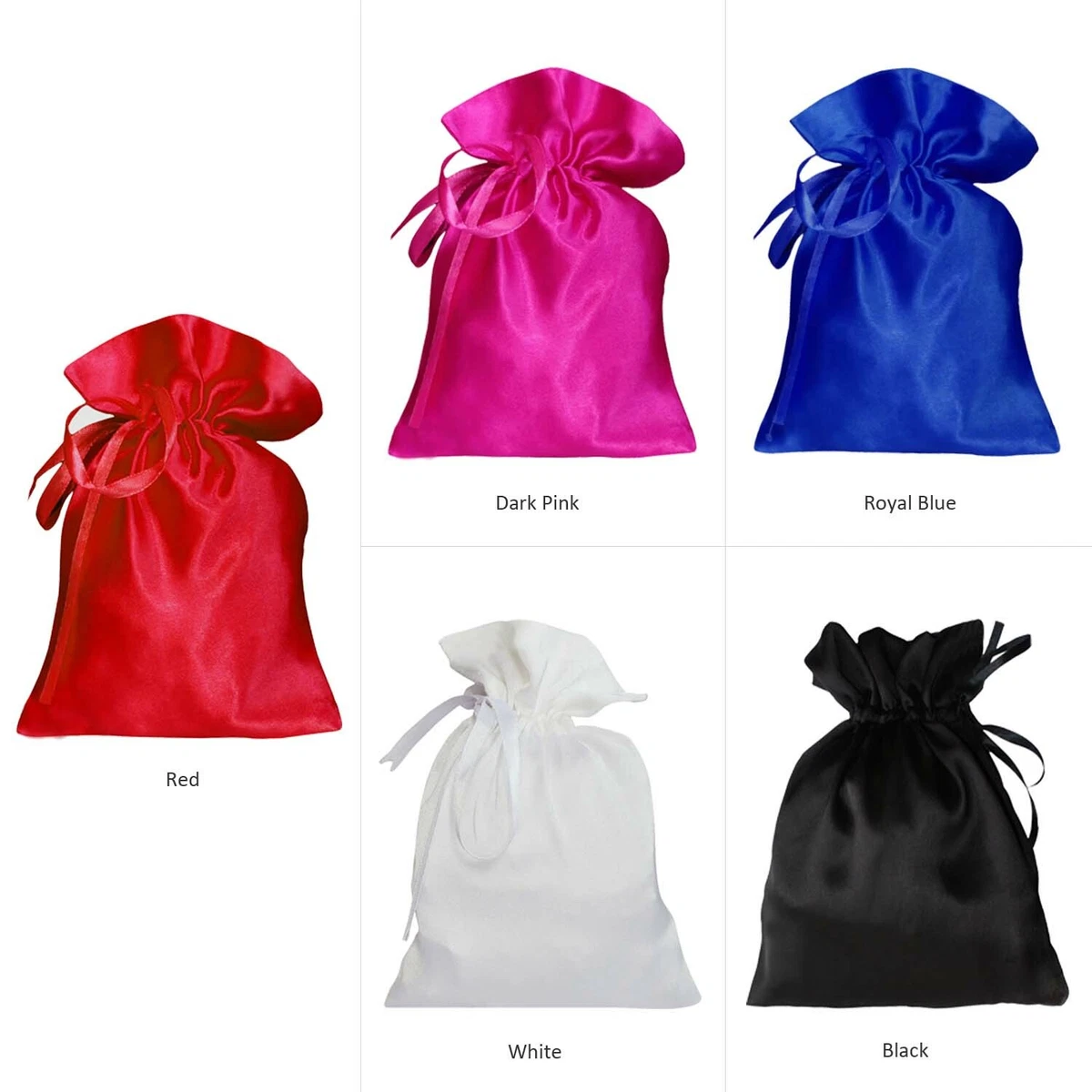 Small satin drawstring bags sale