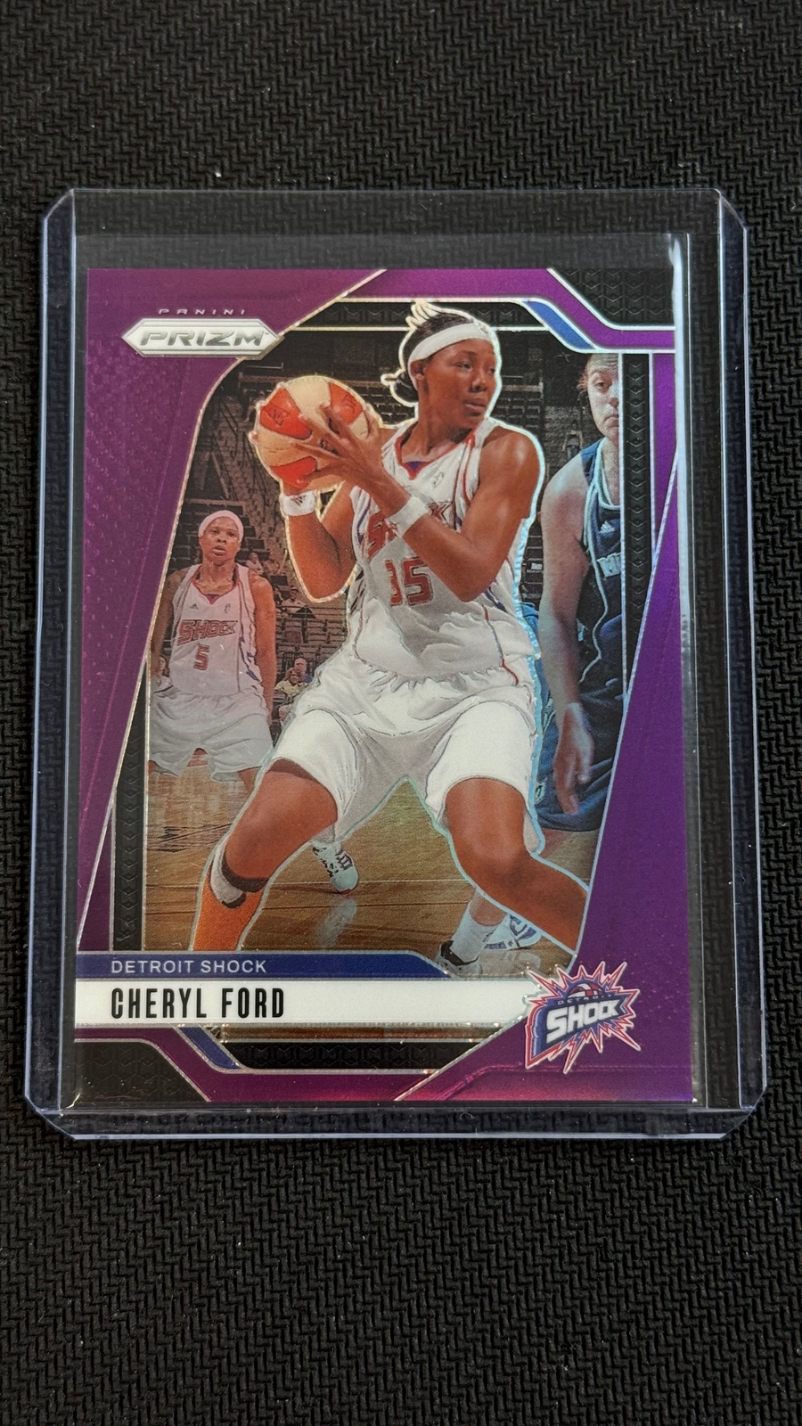 2024 Panini WNBA Prizm Cheryl Ford Purple Prizm /149 Shock #59