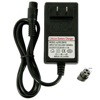 3 Hole 12mm Charger US For Razor E100 E125 E150 E175 E100 Glow Electric Scooters