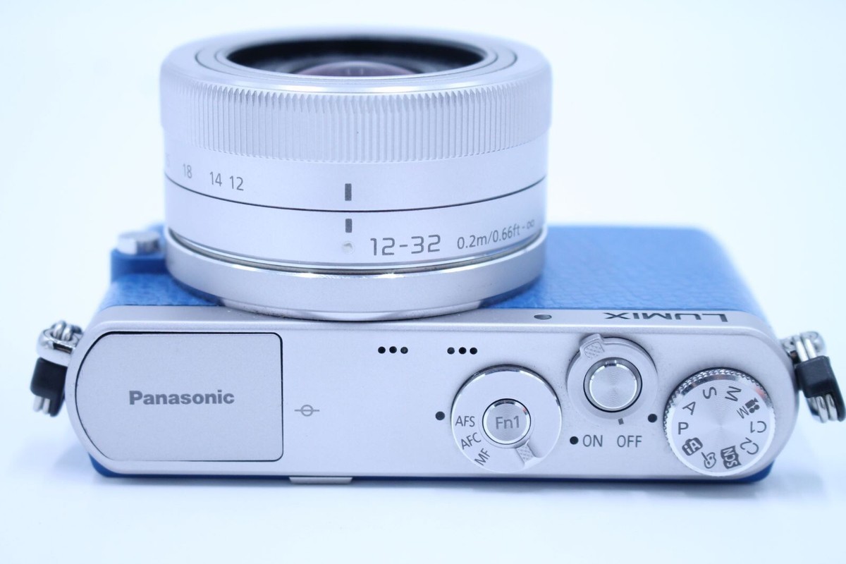 Panasonic Lumix DMC-GM1S Blue Mirrorless SLR Camera w/12