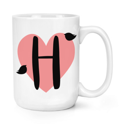 Lettera H IS PER RICCIO 15oz Possente TAZZA