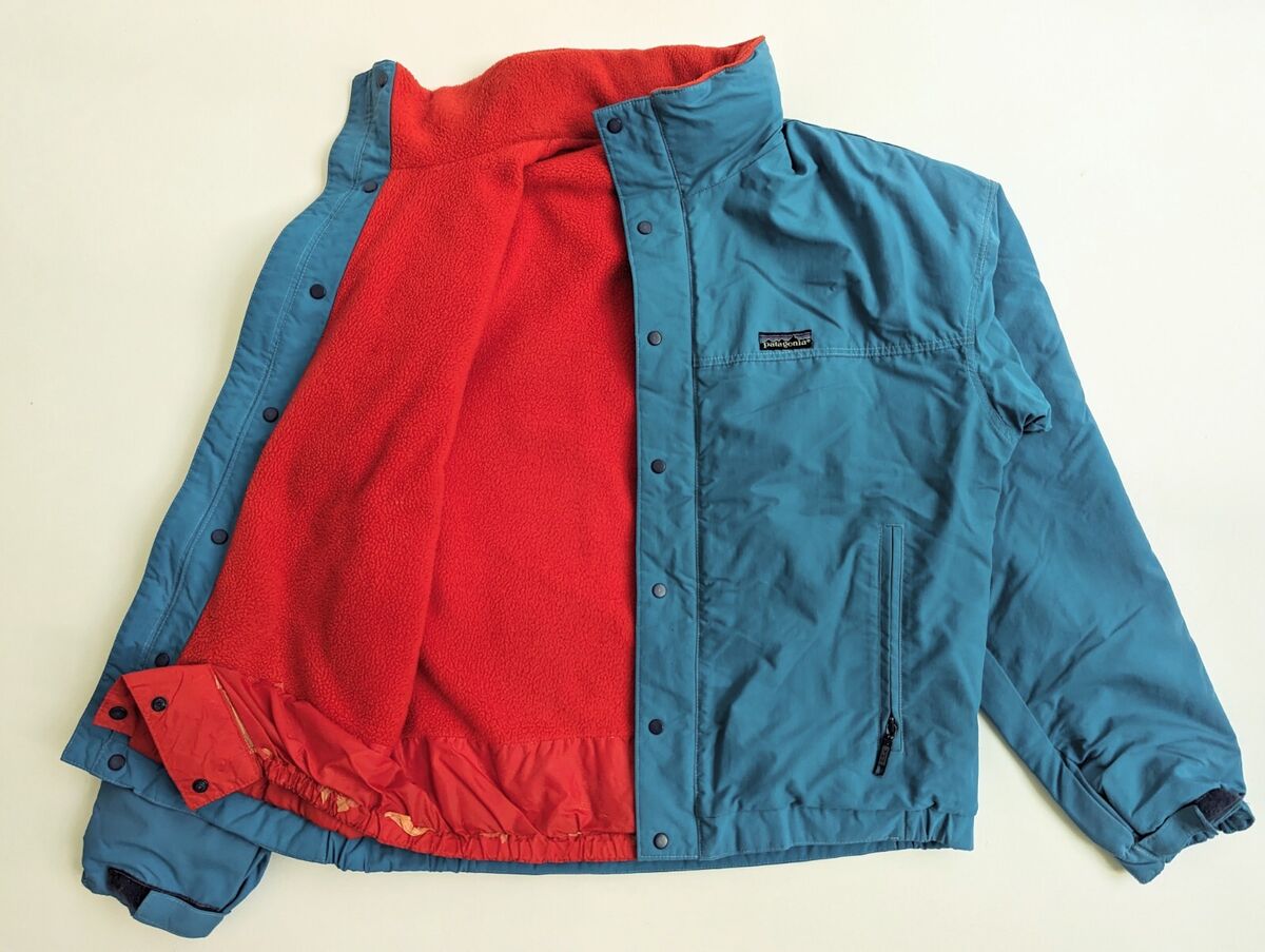 PATAGONIA Vtg 80's Shelled Synchilla Full Zip Bomber Jacket PATAGONIA Vtg 80's Shelled Synchilla Full Zip Bomber Jacket
