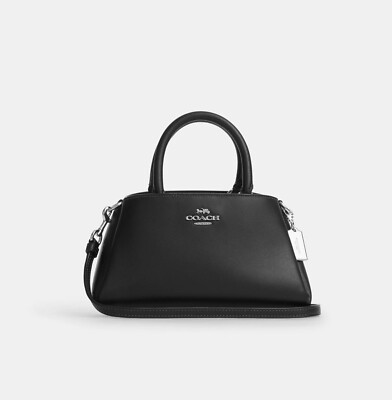 ☂️🍄Coach Zuri☄️MINI☄️ Crossbody Silver/Black CM186 NWT | eBay