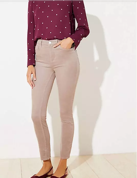Loft modern hotsell skinny corduroy