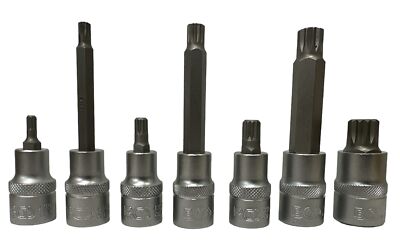BGS Bit Einsatz Innenvielzahn 1/2'' Stecknuss XZN Vielzahn M5 - M18 kurz lang