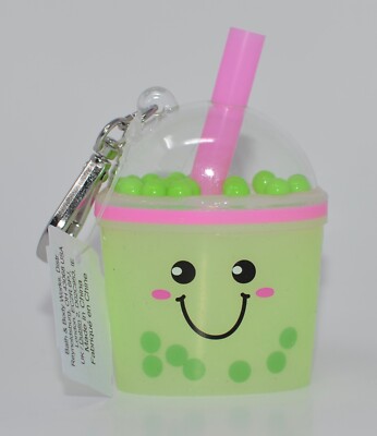 BATH BODY WORKS GREEN MATCHA BOBA TEA POCKETBAC HOLDER HAND SANITIZER CASE CLIP