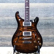 PRS McCarty 594 Hollowbody II Black Gold Wraparound Burst Electric Guitar w/Case