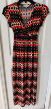 5th & Love Women's Geometric Maxi Dress Elastic Waist Size Small