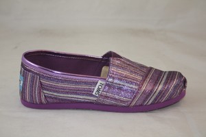 purple glitter toms