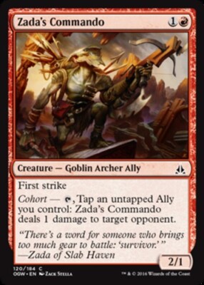 MTG - Zada's Commando - Oath of the Gatewatch - NM, English Magic FLAT RATE SHIP