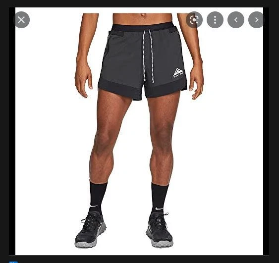 NEW MENS XL NIKE TRAIL RUN RUNNING SHORTS 2in1 5" BLACK GRAY DN4480 010
Opens in a new window or tab