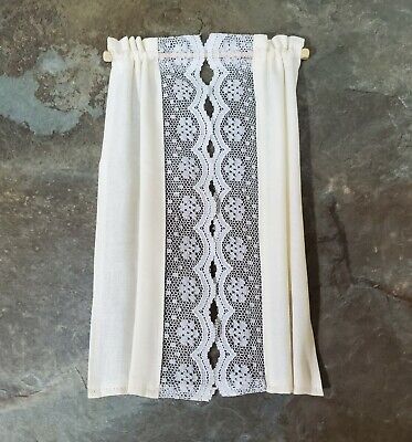 Details about   EMBROIDERED WHITE LACE BLINDS 1:12TH SCALE DOLLS HOUSE