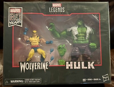 Hasbro WOLVERINE VS HULK Marvel Legends 80th Anniversary 2-Pack