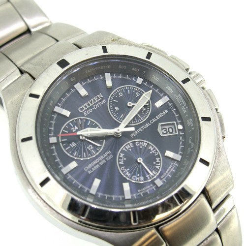 Citizen Eco-Drive Chronograph GN-4W-S Quartz Stainless Steel Watch 40 MM |  eBay