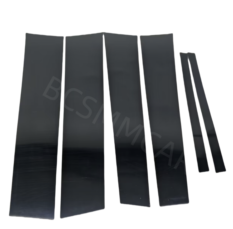 Car Window Pillar Post Sticker Trim Cover Black Fit For Acura TL