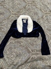 Jona Michelle Girls Special Occasion Dress Blue Cropped Cover-up Size 8