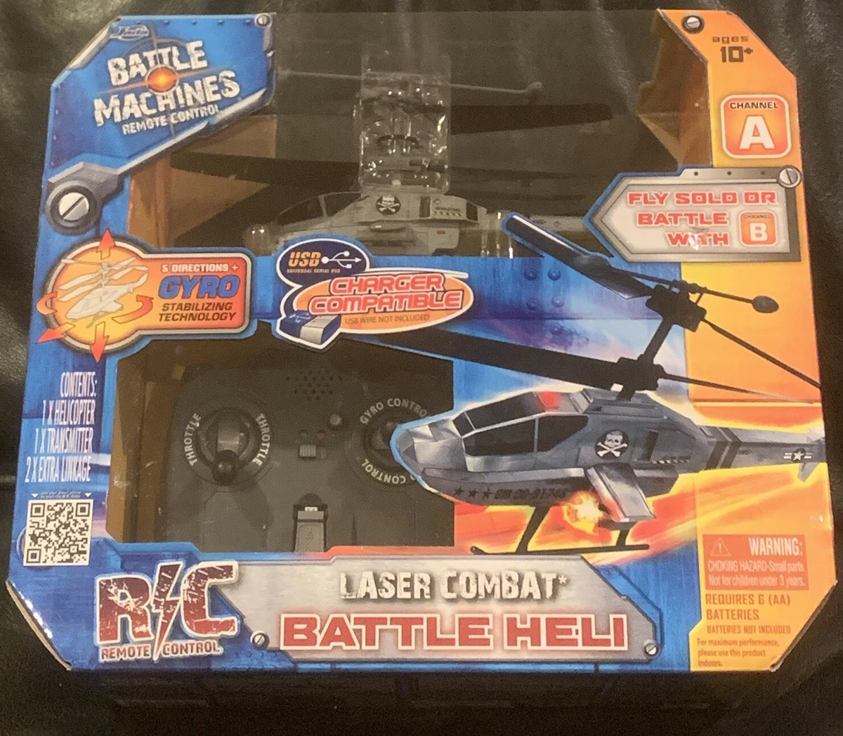BATTLE MACHINES REMOTE CONTROL R C LASER COMBAT BATTLE HELI 2012 JADA TOYS NEW