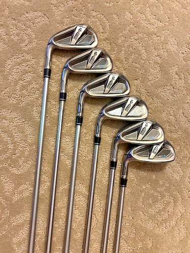 Leftie Taylormade Sim 2 MAX OS Iron set, 5-PW, Steel Shaft, Reg Flex. - Picture 2 of 8