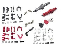 Metal Swing Arm/Steering Hub/Axle Assembly DIY Parts For WPL D12 1/10 RC Car