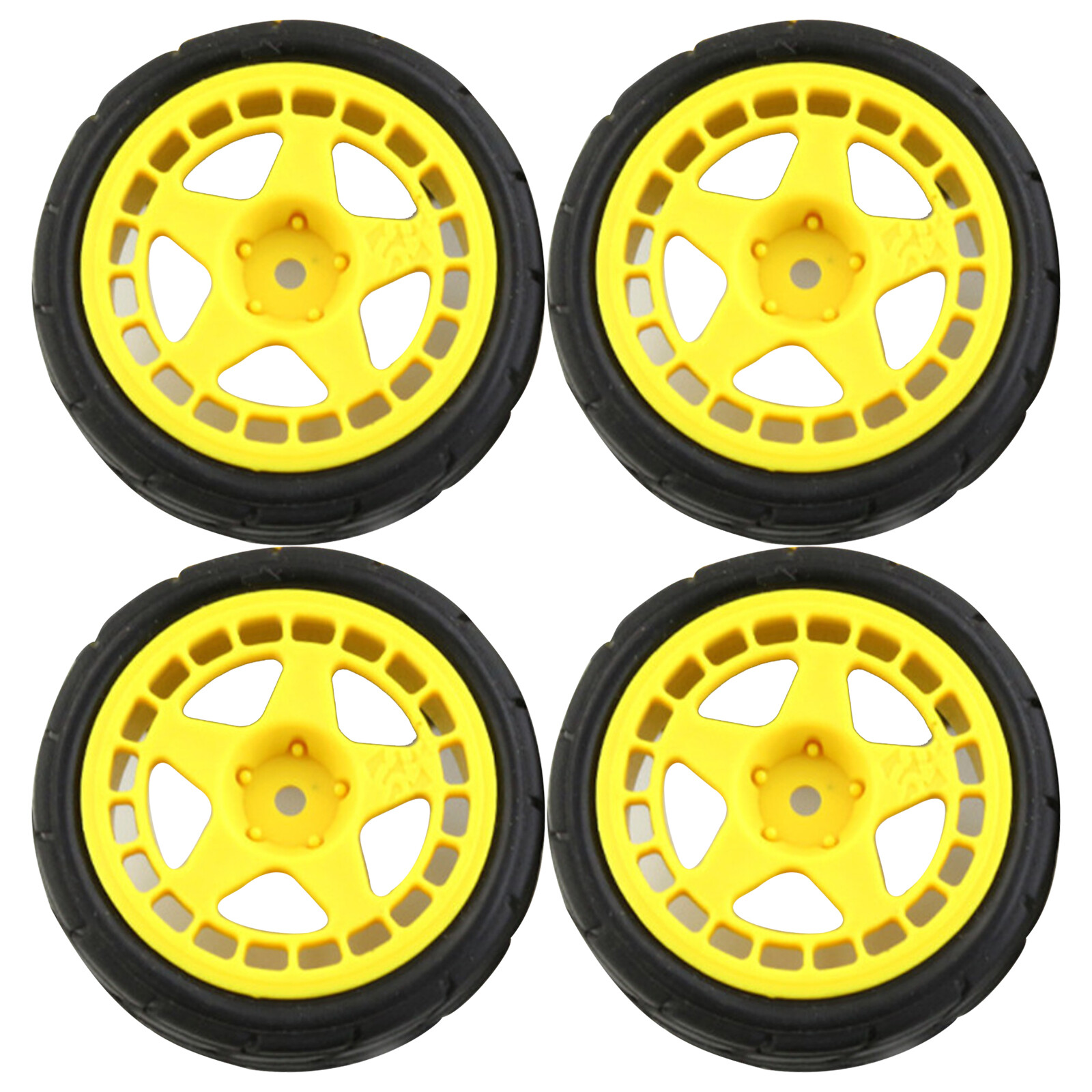 4Pcs 1/10 Rally Tire Wheel 12mm Hex For HSP HPI RC 110 Off Road Model
