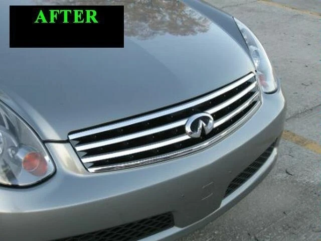 PARA INFINITI G35 2003-2006 MOLDURA CROMADA PARA PARRILLA PARRILLA SEDÁN/CUPÉ 2004 2005 Foto 4 de 4