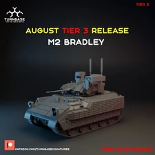 Turnbase Miniatures Modern US M2 Bradley IFV Zona Alfa Spectre 20mm 28mm 35mm 3D