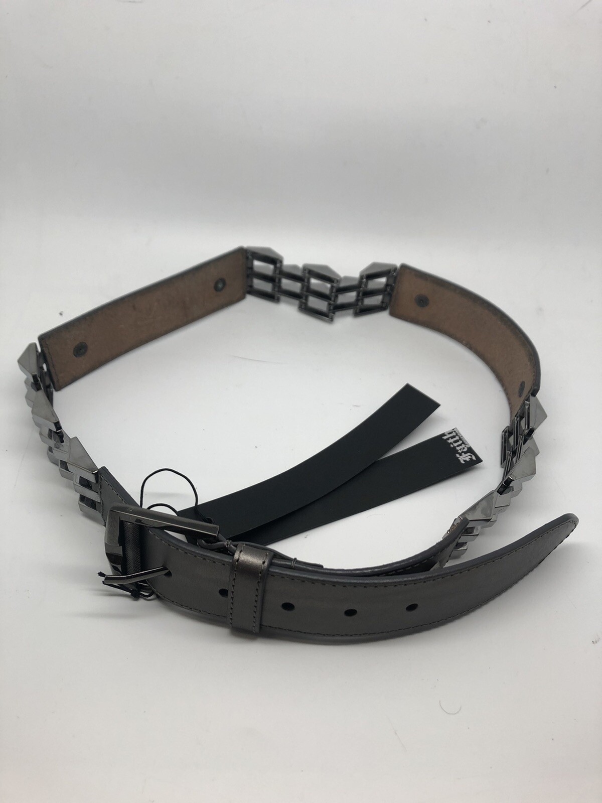 Leather Belt Woman Faith Connexion One Size Color Grey New