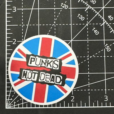 Punks Not Dead - UK Logo Band - Vinyl Decal Sticker Bomb EMO Rage Punk Rock Band