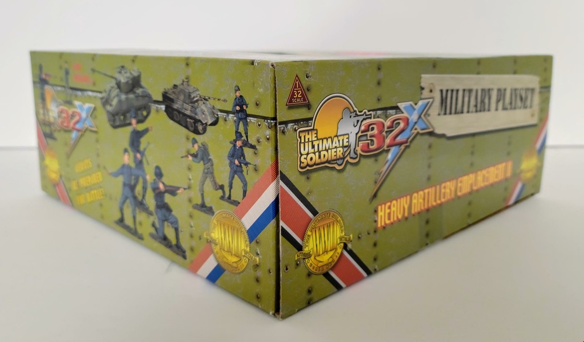 WWII 1:32 Heavy Artillery Playset RARE 21st Century Ultimate