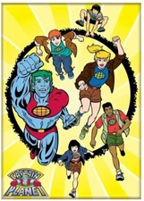 ATA-BOY CAPTAIN PLANET GROUP MAGNET 2.5” X 3.5” NEW