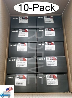 Lot of 10 Original AMD Ryzen Socket AM4 Wraith Stealth CPU Cooler Heatsink & Fan