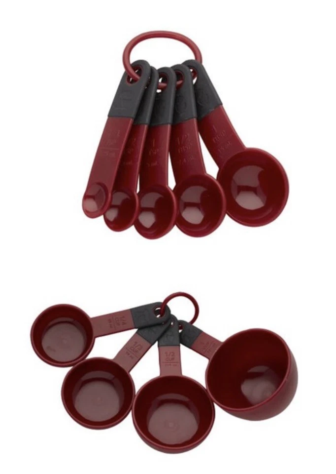 KitchenAid 9-Piece Measuring Cups & Spoons Set in Empire Red (Dishwasher Safe) - Image 4 of 4