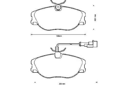 Plaquettes avant Bendix 571894B pour la rénovation de votre Alfa GTV