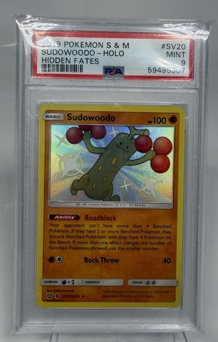 Sudowoodo graded PSA 9 for sale on eBay