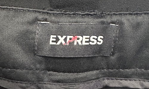 NUEVO CON ETIQUETAS Express Mujer Negro Poliéster Tiro Alto Pantalones Pantalones Pantalones Talla 6R - Imagen 11 de 12