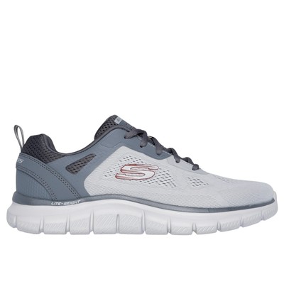 Skechers Herren Sneaker Track Broader Schnürschuhe grau UK Größe