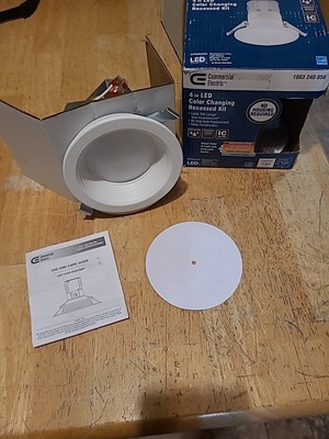 Commercial Electric 4 inch LED Color Changing Recessed Kit #1003 240 056 