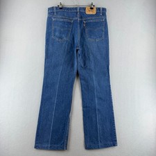 Vintage Levis Jeans Mens 38 Fits 36x29 Orange Tab 517 Bootcut 80s Made in USA