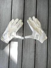 Grip Boost Stealth Gloves Size Medium White, Slit On Finger.