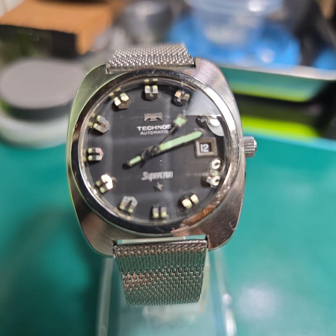 Technos Sparkron Automatic Watch Black Working It… - image 8