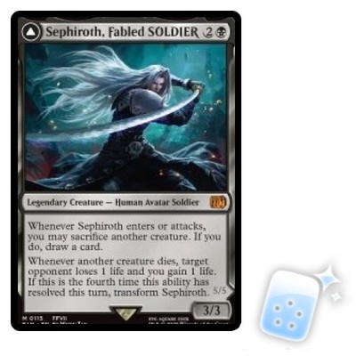 SEPHIROTH, FABLED SOLDIER Final Fantasy FIN Magic MTG MINT CARD | eBay