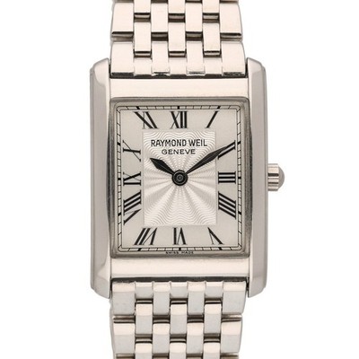 Raymond Weil Geneve 5873 Stahl Damen 21mm Quarz Armband Uhr