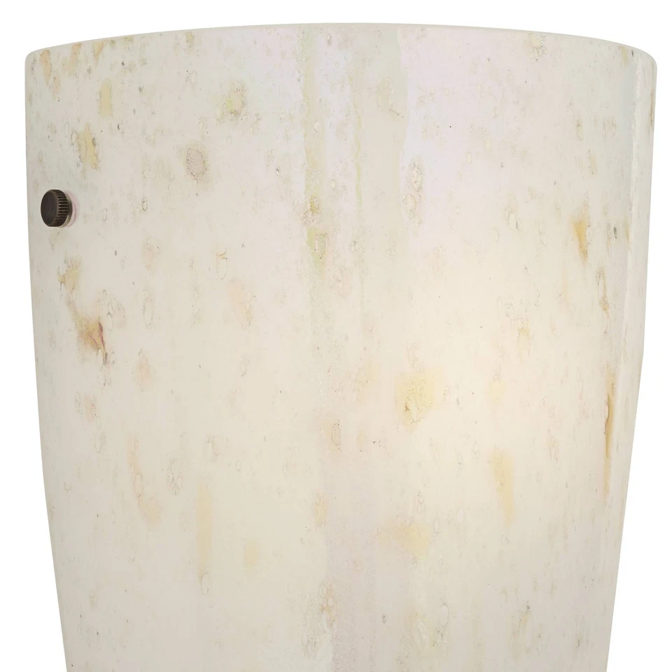 Luminária de parede moderna Emelle arandela vidro âmbar com fio 7" luminária para quarto - Imagem 3 de 4