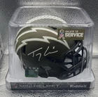 Trey Lance Signed Chargers Salute to Service Alternate Speed Mini Helmet (BAS)