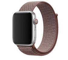Genuine Apple Nike Nylon Sport Loop Watch Band - Smokey Mauve - 38mm/40mm/41mm