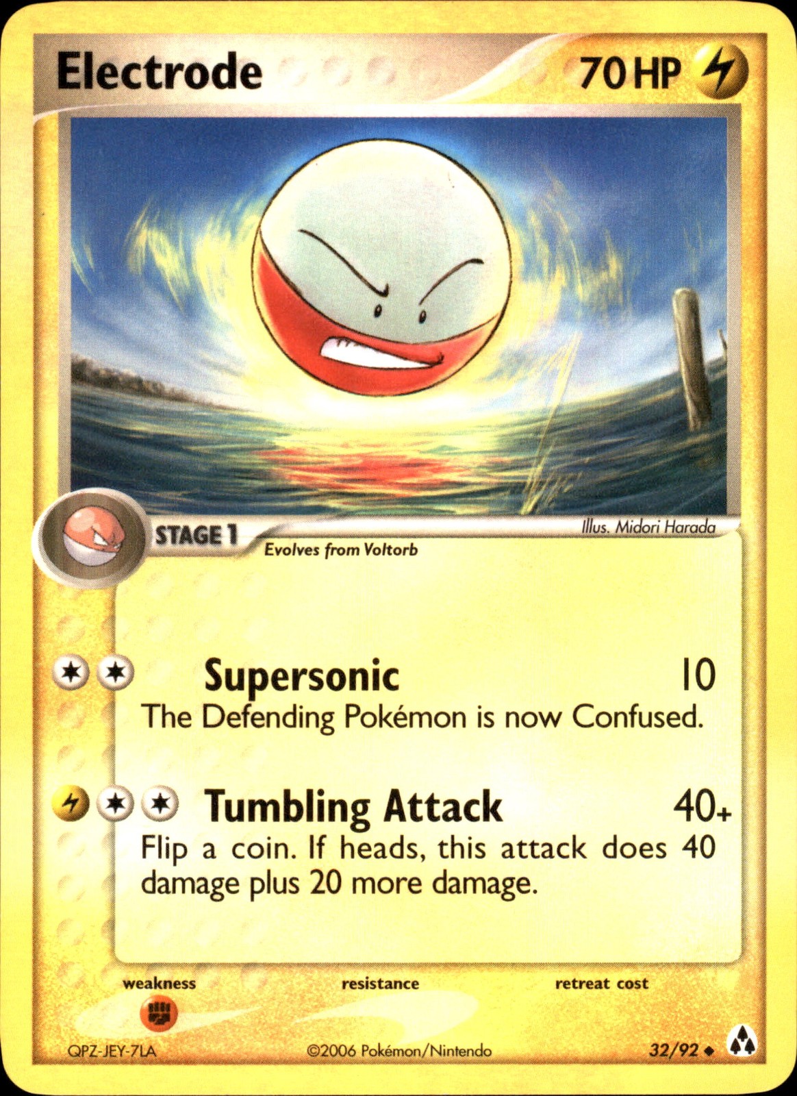 Electrode 32/92 Uncommon - Pokemon Legend Maker 2006 LP