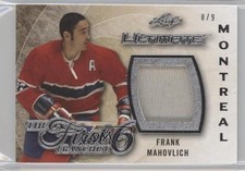 2015-16 Leaf Ultimate The First Six Silver 8/9 Frank Mahovlich #F6-09 HOF 1p0