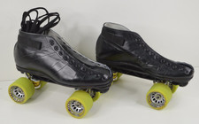 Riedell Red Wing 595 Roller Skates Sunlite Plates Hyper Witch Doctor Size 9 MINT